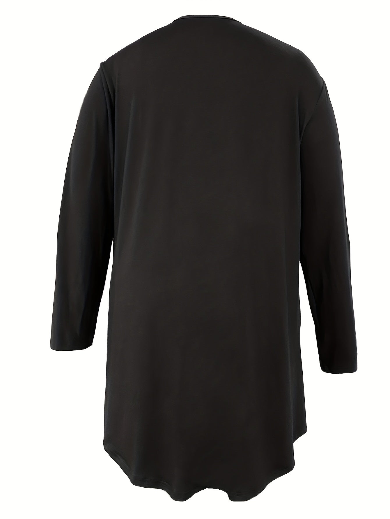 Women's Solid Long Sleeve Open Front Cardigan