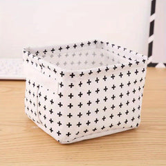Foldable Fabric Storage Basket: Tabletop Organization