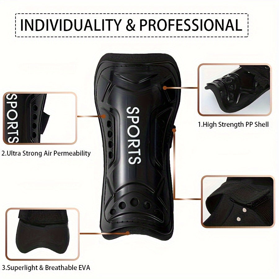 Soccer Shin Guards & Football Leg Pads - Shock Reduction & Injury Prevention