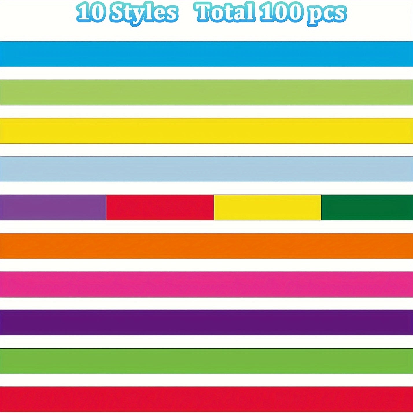 100 Pieces Colored Rubber Bracelets Solid Blank Sports Bands