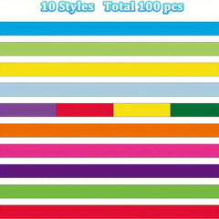 100 Pieces Colored Rubber Bracelets Solid Blank Sports Bands