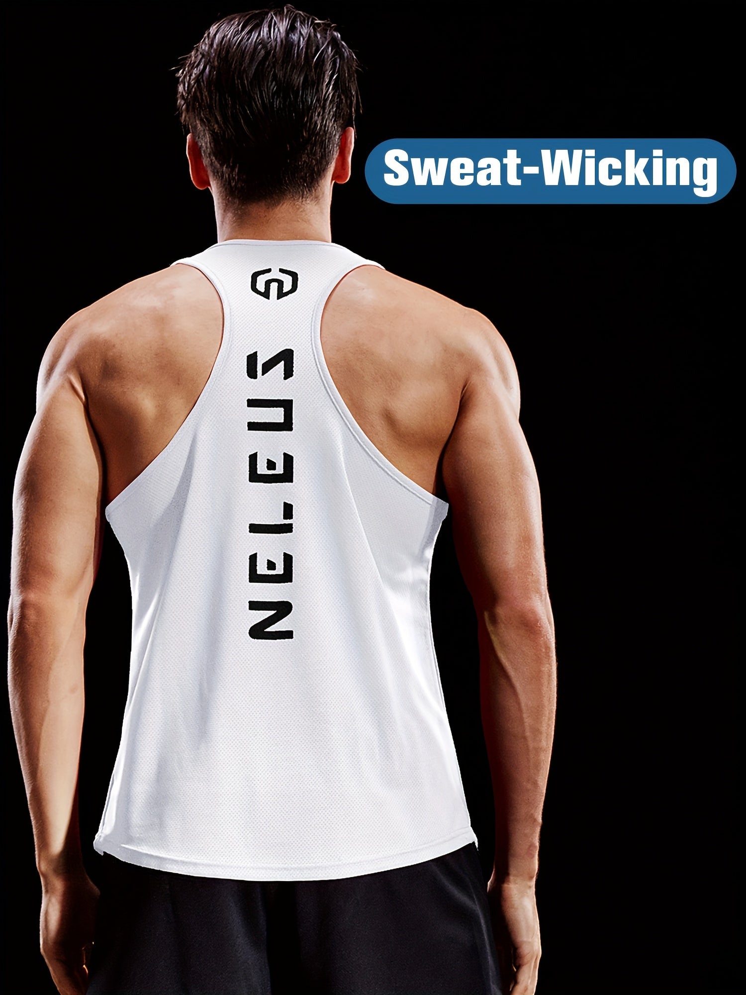 Men's Quick Drying Sleeveless Tank Top for Sports Fitness