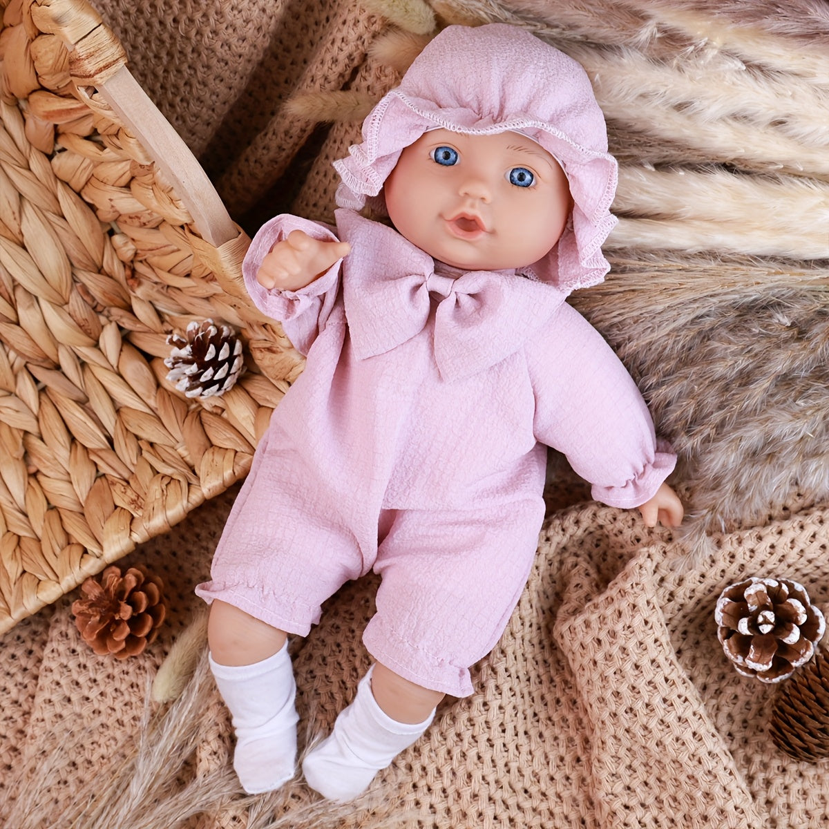 13 Inch Reborn Baby Doll Lifelike with Outfit Sets