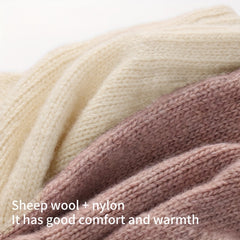 Warm Wool Knitted Gloves Winter Windproof Outdoor Cycling Touch Screen Gloves