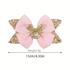 Polka Dot Bow Hair Clips for Girls