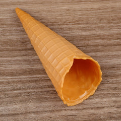 Realistic Ice Cream Cone Prop PVC Food Toy for Photography Display & Practice