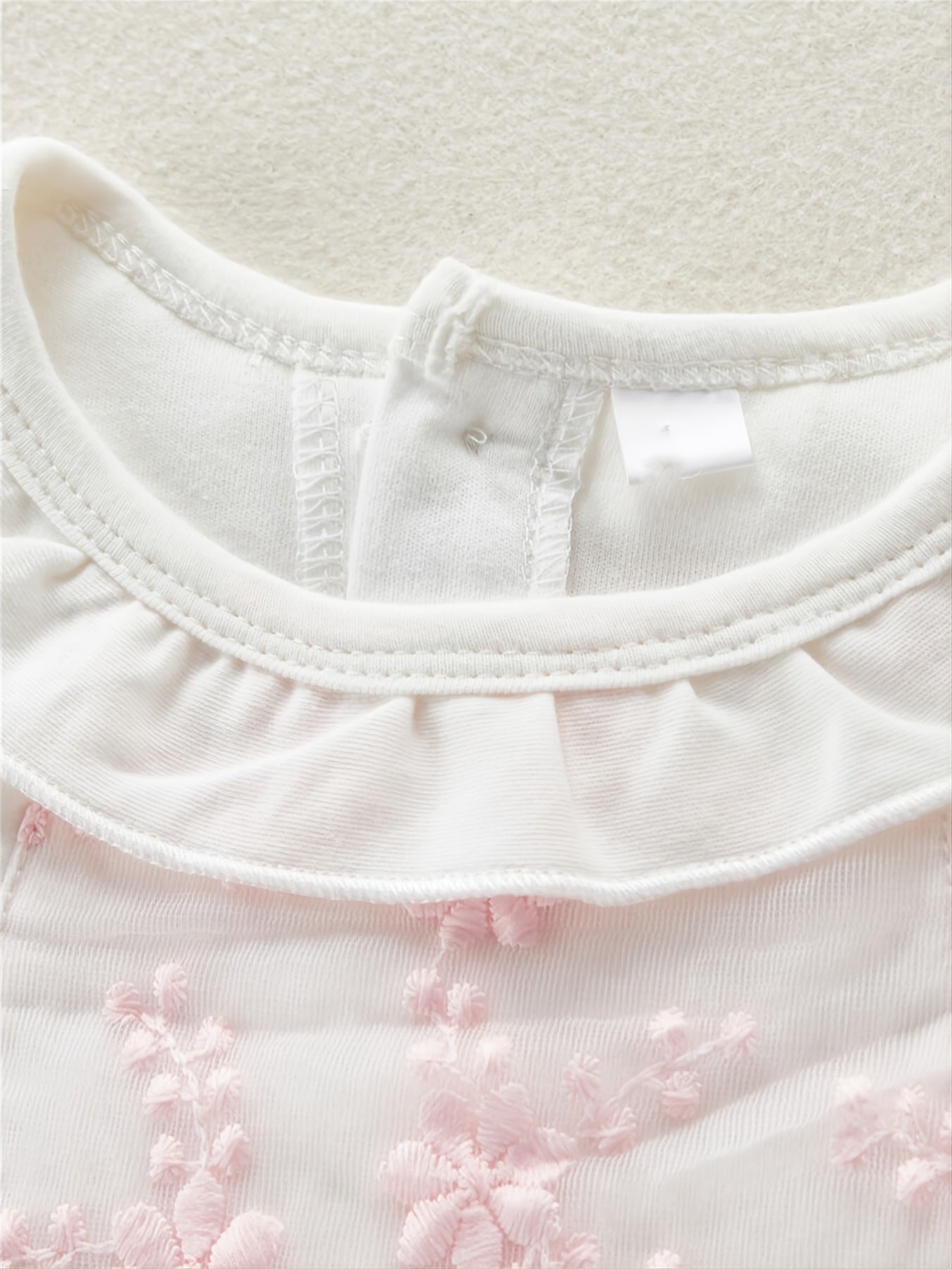 Baby Lace Bow Footed Jumpsuit