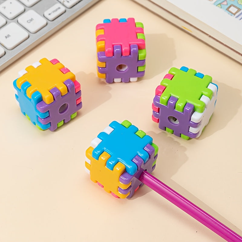 3pcs Mini Rolling Pencil Sharpener Manual School Stationery Gift Toy