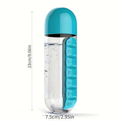 Outdoor Portable Water Bottle With Medicine Box