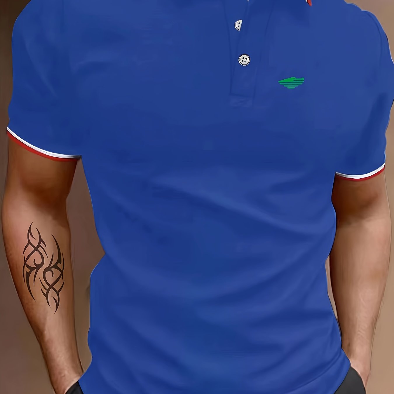 Men's Breathable Golf Short Sleeve Shirt for Training