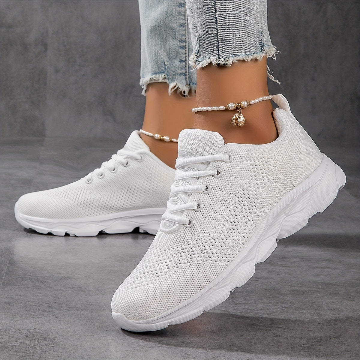 Women's Spring Summer Casual Shoes Fly Woven Breathable Sneakers