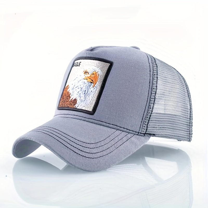 Animal Embroidered Baseball Cap Sunshade Hat for Men