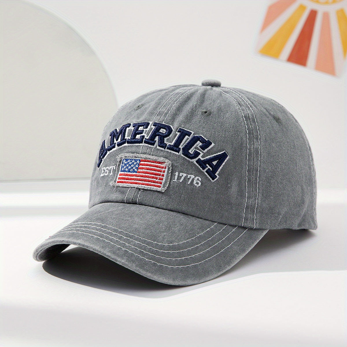 Embroidered National Flag Baseball Cap
