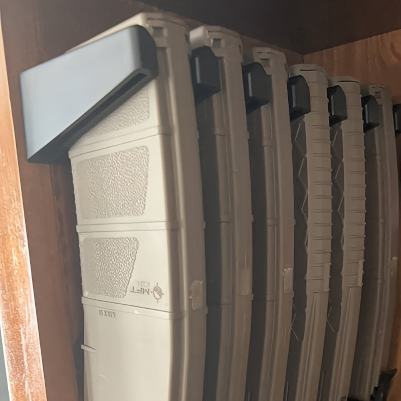 6 Slot Wall Mount Magazine Holder Storage Display Rack