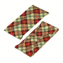 Signature Check Plaid Headband Geometric Pattern Fit for Sports Casual Outfits