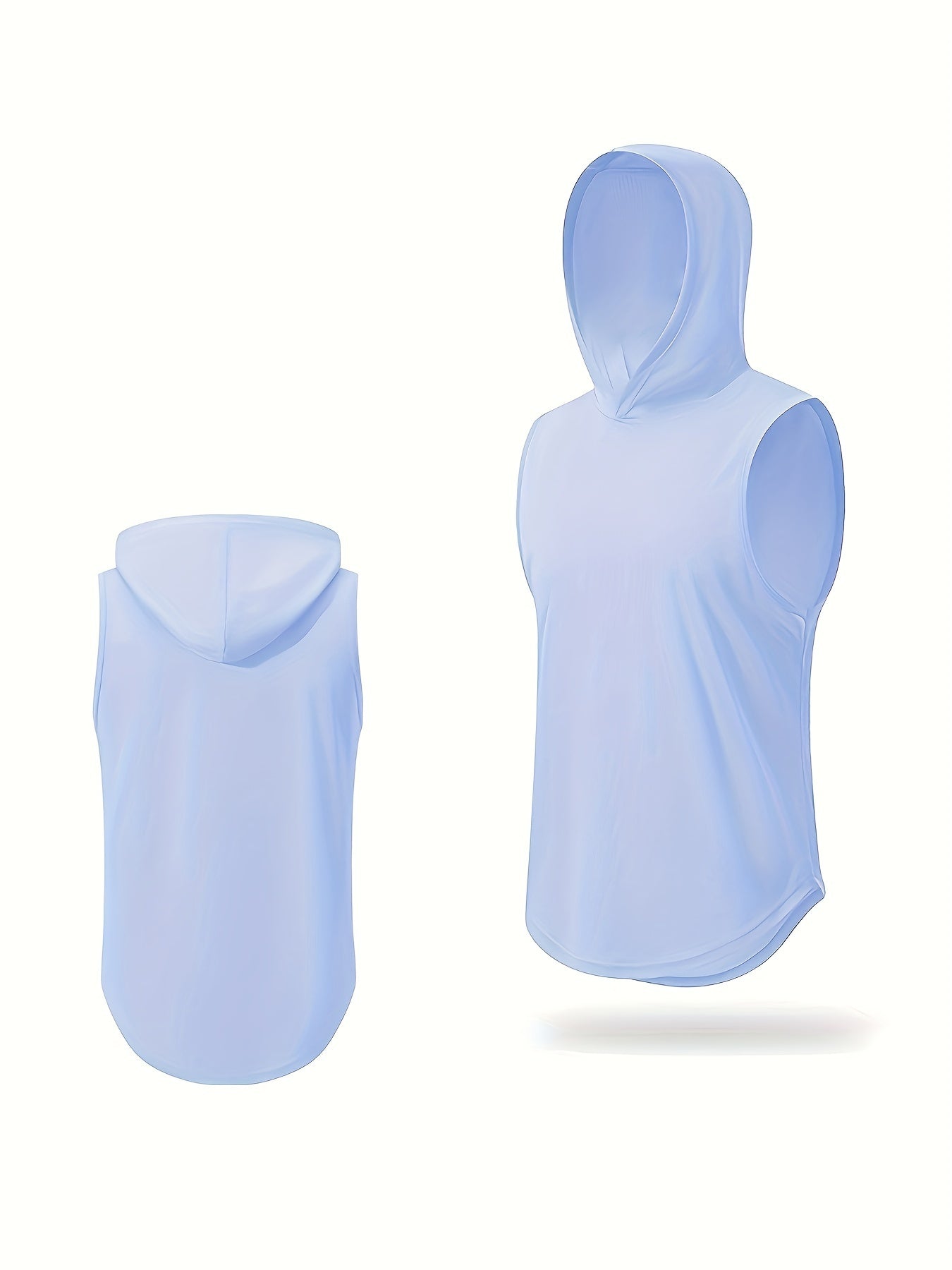 Men's Sleeveless Hooded Sweatshirt Athletic Quick Dry Stretch