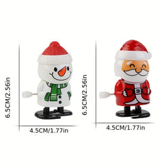 3pcs Christmas Walking Santa Claus and Reindeer Holiday Toy Set