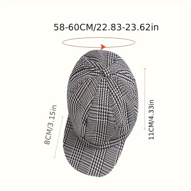 Outdoor Literary Artist Hat Warm Sunshade Octagonal Hat