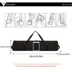 Waterproof Oxford Yoga Mat Carry Bag with Shoulder Strap - Yoga Accessories