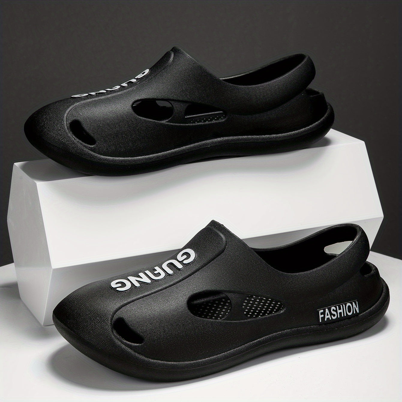 Men's PVC Sandals Casual Non Slip Shoes Water Shoes