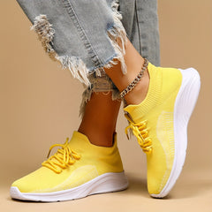 Breathable Running Shoes Women's Lace Sneakers