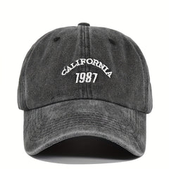 1987 Vintage Duck Tongue Cap Washed Sun Hat Wide Brim