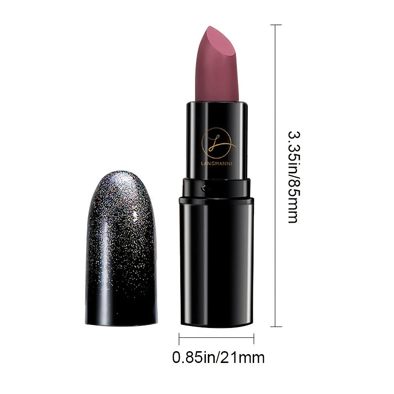 Longwear Matte Lipstick 6 Colors Waterproof Velvet Finish