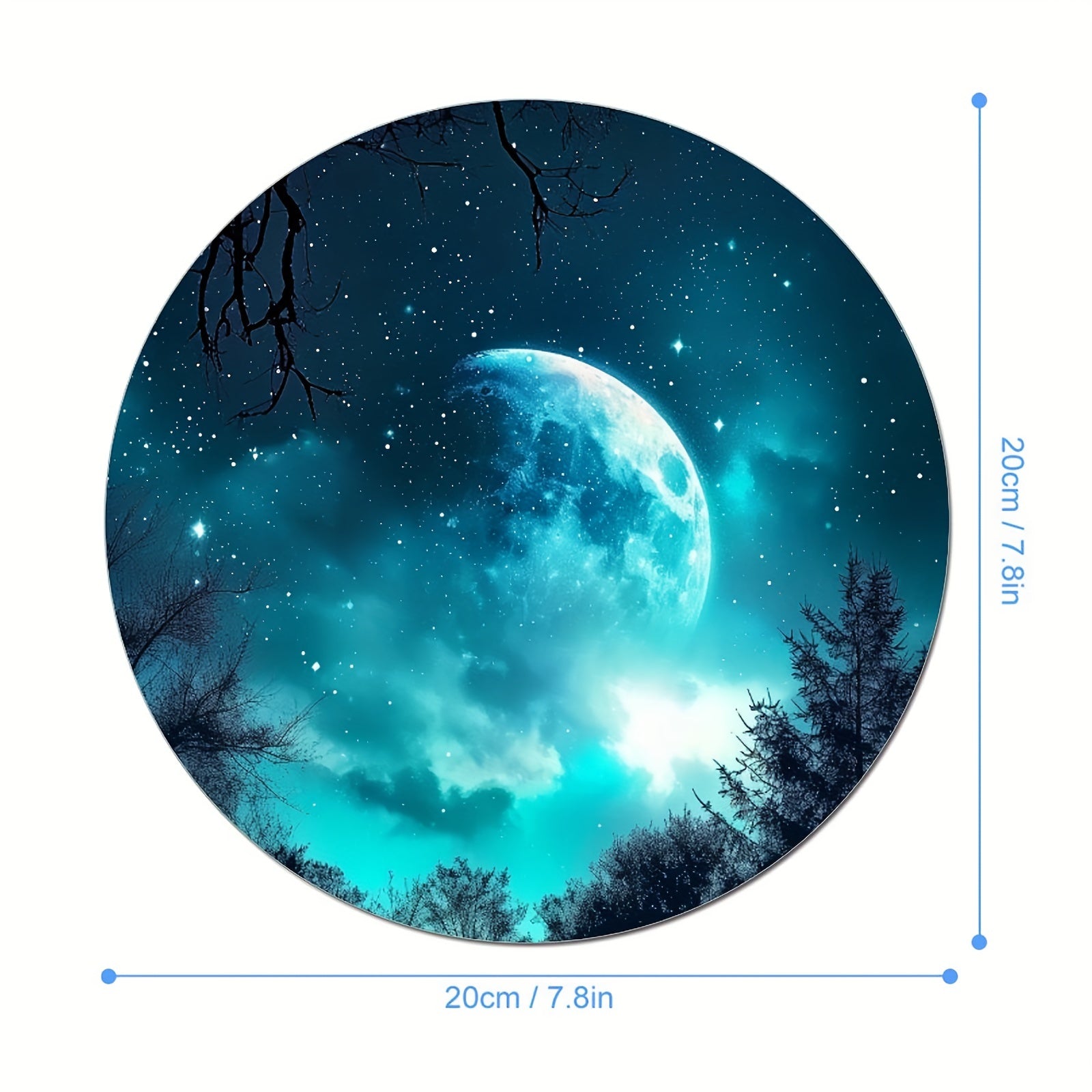 Fantasy Forest Print Mouse Pad Soft Durable Non-slip for Desktops & Laptops