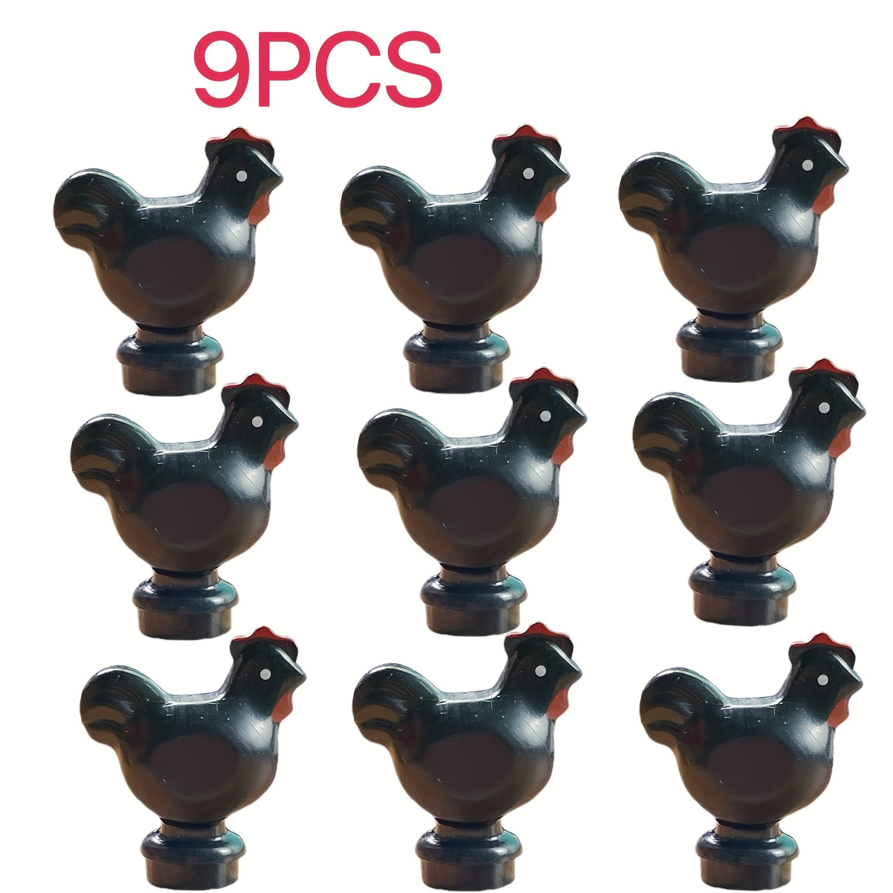 Animal Theme Building Blocks Set Farm Chickens & Roosters ABS Plastic Toy Kids