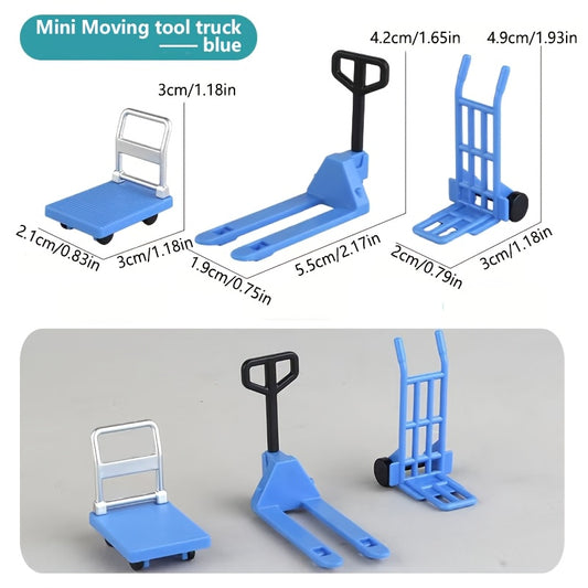 Mini Forklift Truck Toy Set Plastic Pallet Jacks Durable Finger Toys