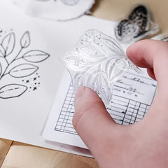 Feather Silicone Clear Stamps for DIY Scrapbooking