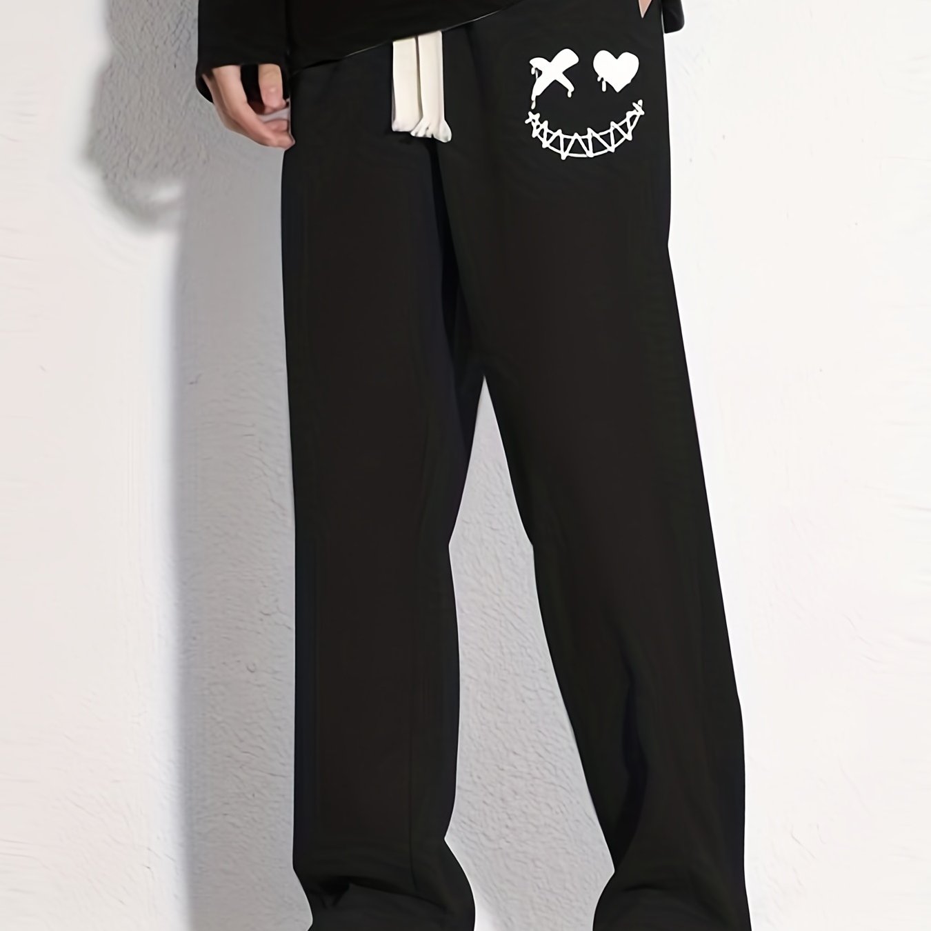 Men s Grimace Pattern Joggers Casual Drawstring Pants
