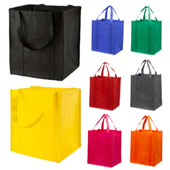 8pcs Non-woven Tote Bags Reusable Large Shopping Bags - DIY Printing Handbag