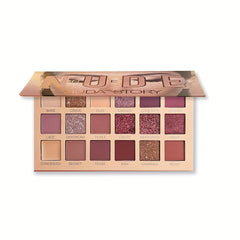 Desert Rose Eyeshadow Palette 18 Colors Earth Tone Pearly Matte Finish