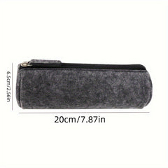 Large Capacity Felt Pen Bag Stationery Storage Cylindrical Bag
