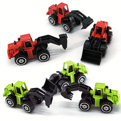 3pc Alloy Diecast Mini Engineering Car Simulation Vehicle Model Toys
