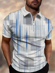 Men's Plaid Shirt Zipper Summer