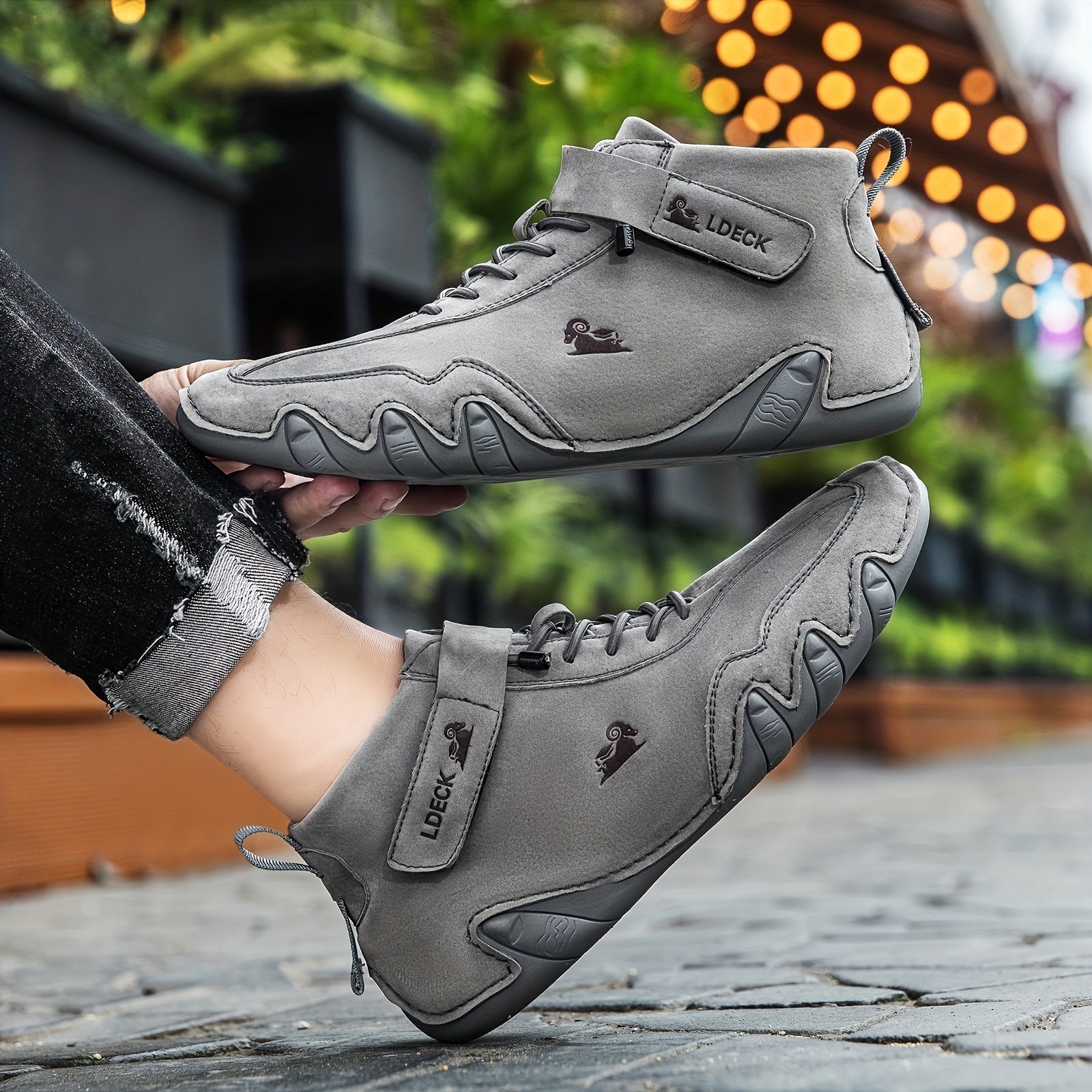 Men's Lace up Outdoor Boots Wear resistant Anti skid Boots