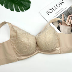 Lace Push Up Bra Full Coverage Comfy Breathable Lingerie