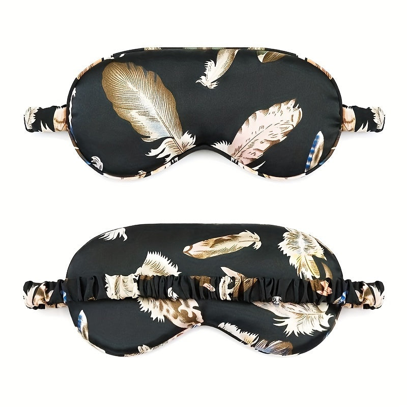 Printed Smooth Sleep Eye Mask for Travel Rest Nap Yoga Meditation