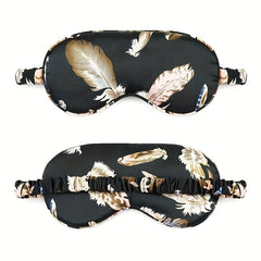 Printed Smooth Sleep Eye Mask for Travel Rest Nap Yoga Meditation