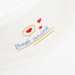 Embroidered Cotton Bucket Hat Fisherman Cap