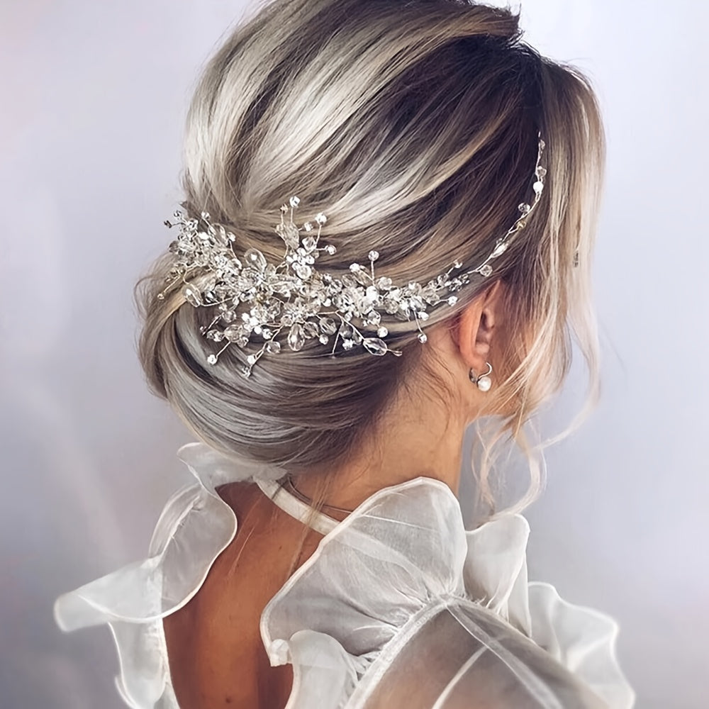 Vintage Rose Wedding Hair Comb for Women