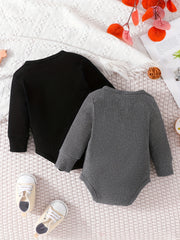 Baby Boys Long Sleeve Bodysuit Outfit for Spring and Autumn