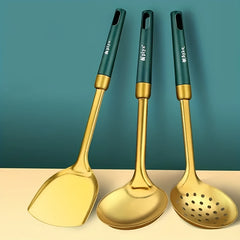Stainless Steel Kitchen Utensils Soup Spoon Cooking Spatula Noodle Scoop