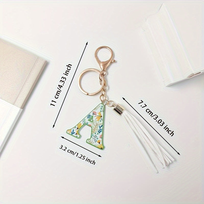 English Alphabet Keychain Pendant for Keys Backpacks Wallets