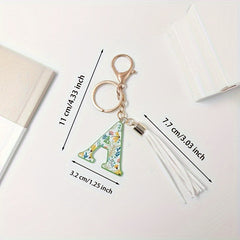English Alphabet Keychain Pendant for Keys Backpacks Wallets