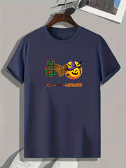 PEACE LOVE HALLOWEEN Men's Graphic T-shirt