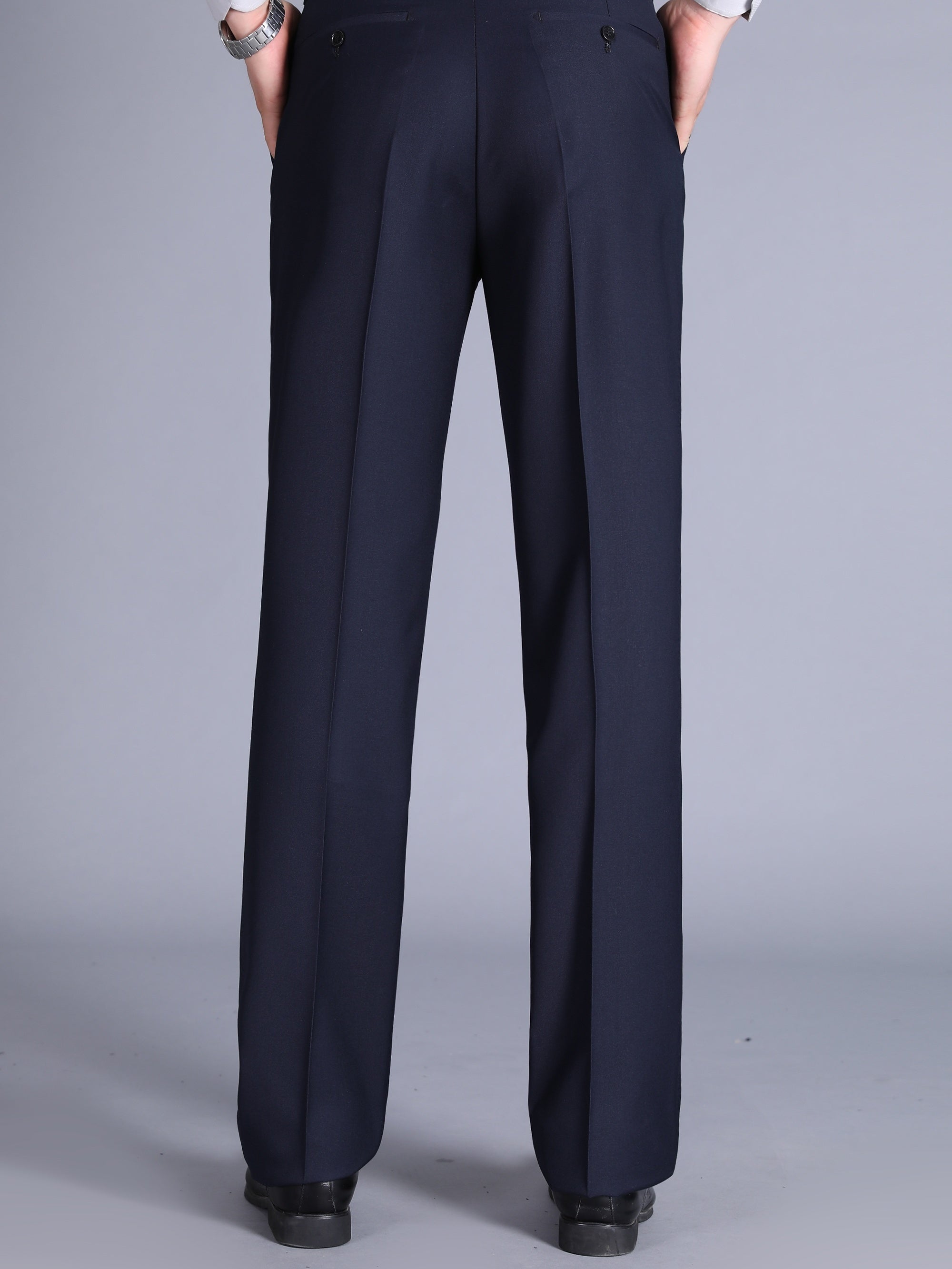 Men's Solid Dress Pants Spring Fall Business