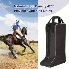 Equestrian Boots Bag Oxford Cloth Tall Riding Carrying for Riders